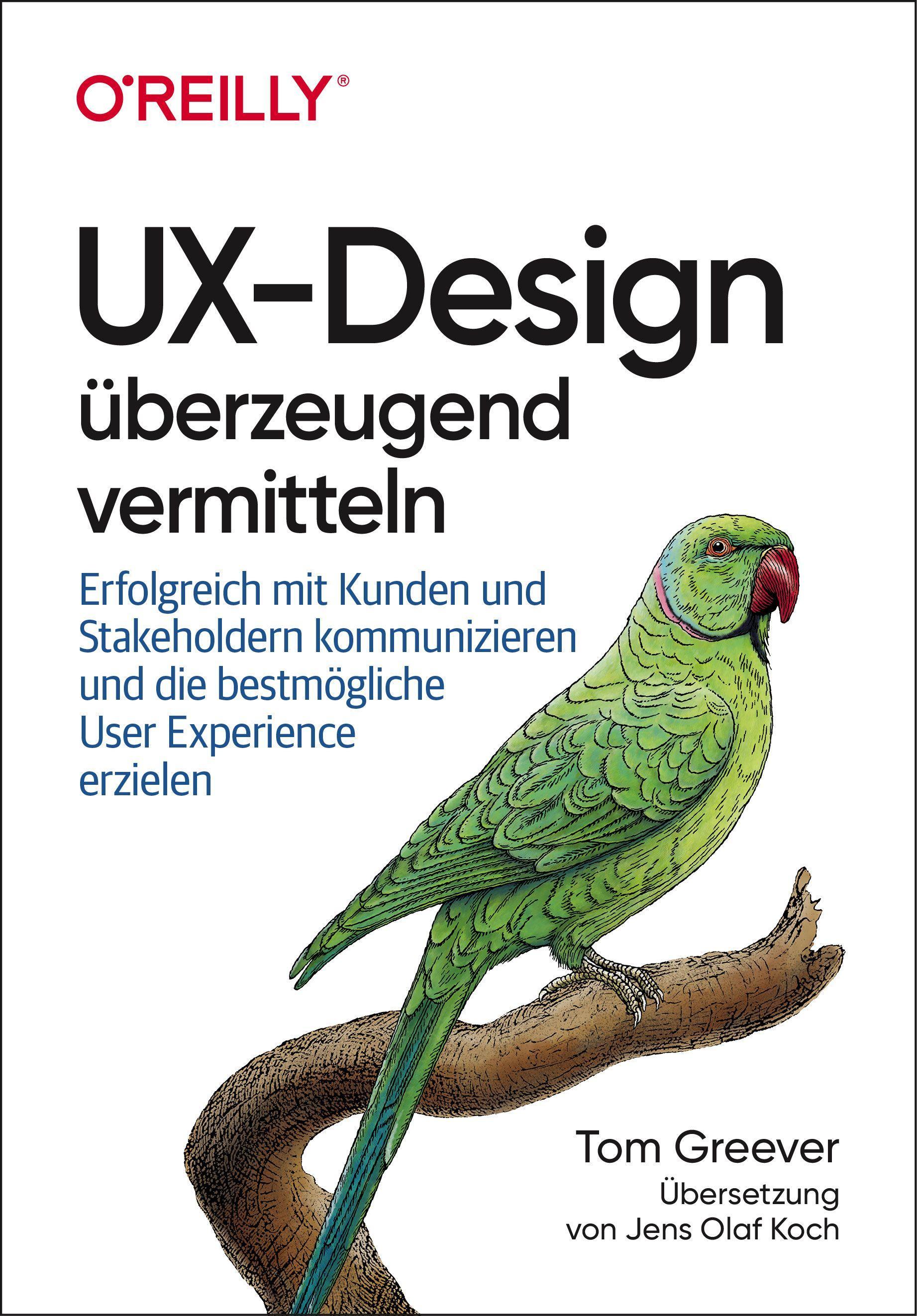 Vorderes Coverbild UX-Design überzeugend vermitteln