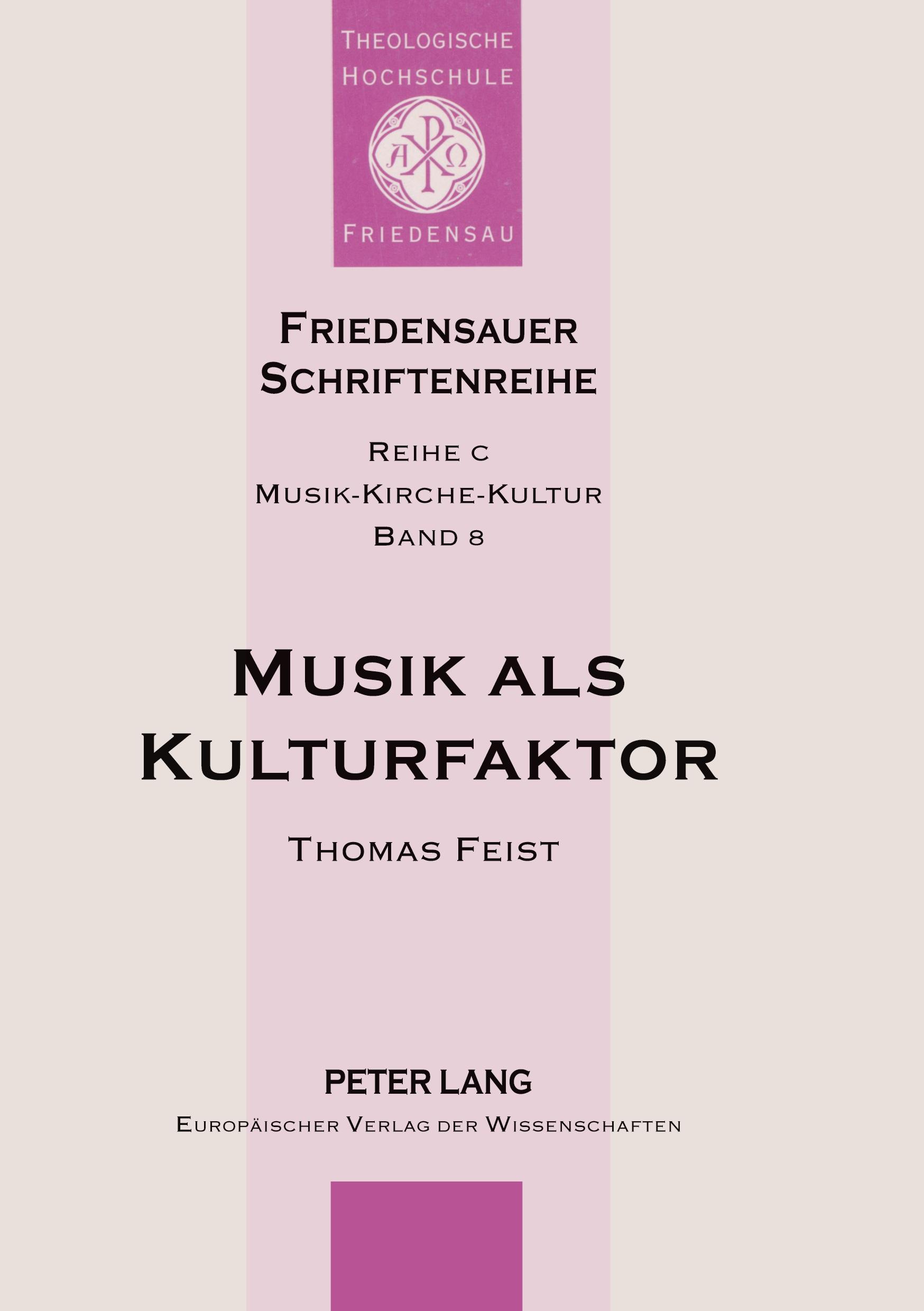Vorderes Coverbild Musik als Kulturfaktor