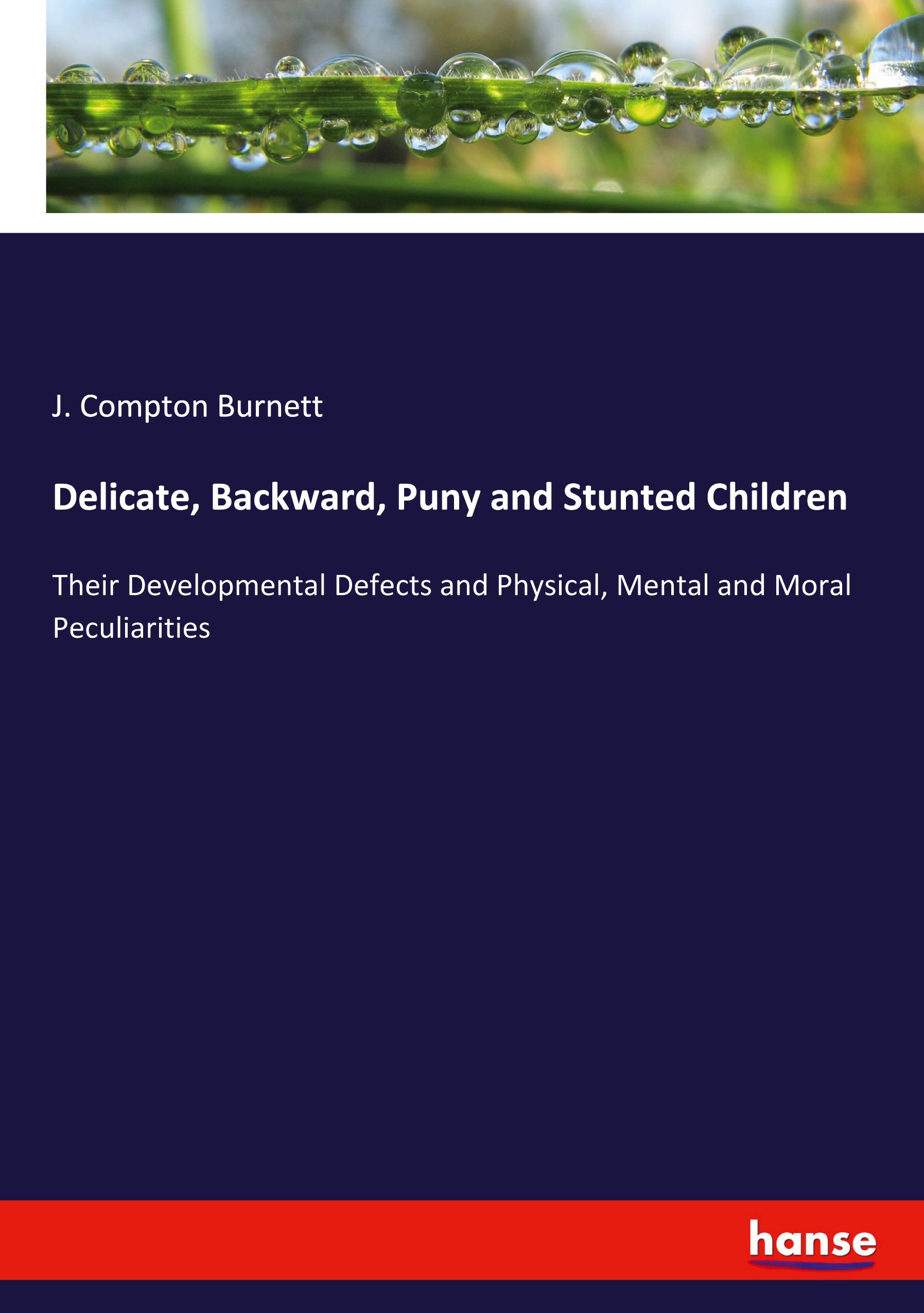 Vorderes Coverbild Delicate, Backward, Puny and Stunted Children