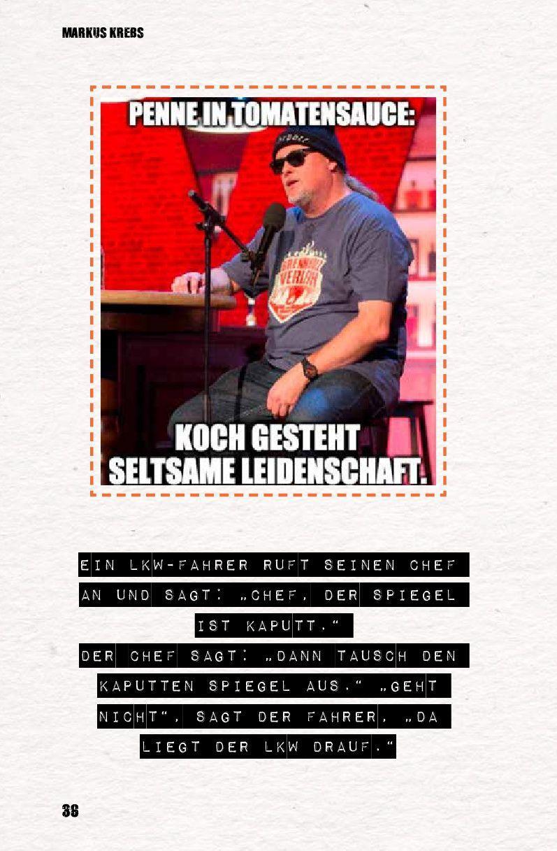 Beispielinhalt (Bild) Die besten Witze aus dem Hocker-Millieu