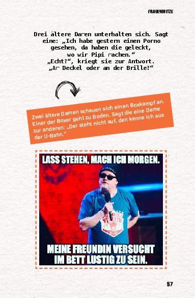 Beispielinhalt (Bild) Die besten Witze aus dem Hocker-Millieu