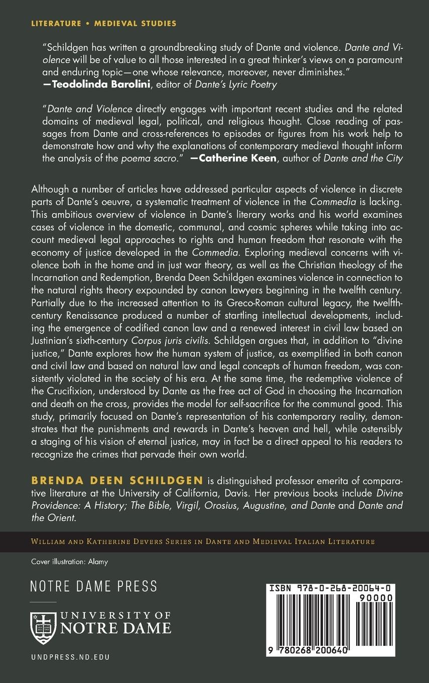 Rückseitencover Dante and Violence