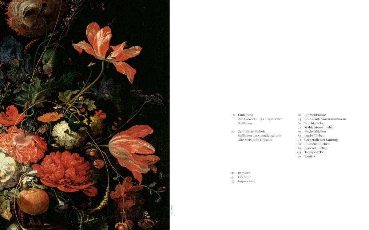 Beispielinhalt (Bild) Stillleben. Meisterwerke der Barockmalerei - Ikonografie, Symbolik und Allegorien. Bildband, Ausstellungskatalog