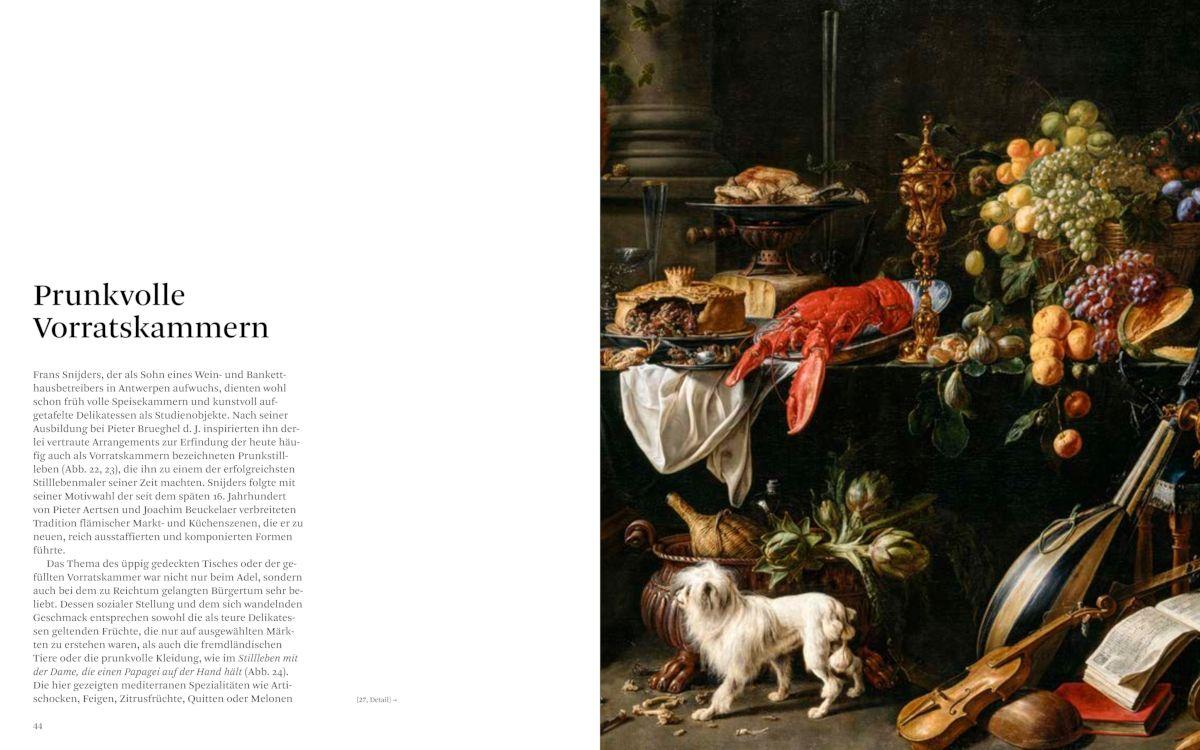 Beispielinhalt (Bild) Stillleben. Meisterwerke der Barockmalerei - Ikonografie, Symbolik und Allegorien. Bildband, Ausstellungskatalog