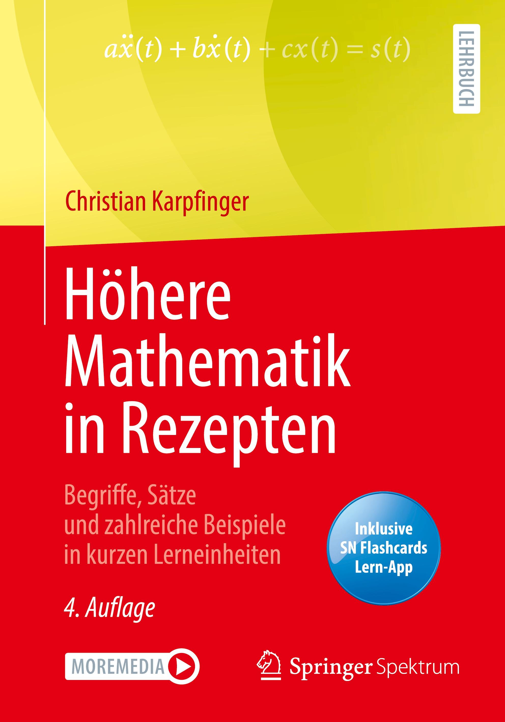 Vorderes Coverbild Höhere Mathematik in Rezepten