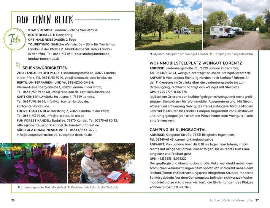 Beispielinhalt (Bild) Wochenend und Wohnmobil - Kleine Auszeiten in der Pfalz