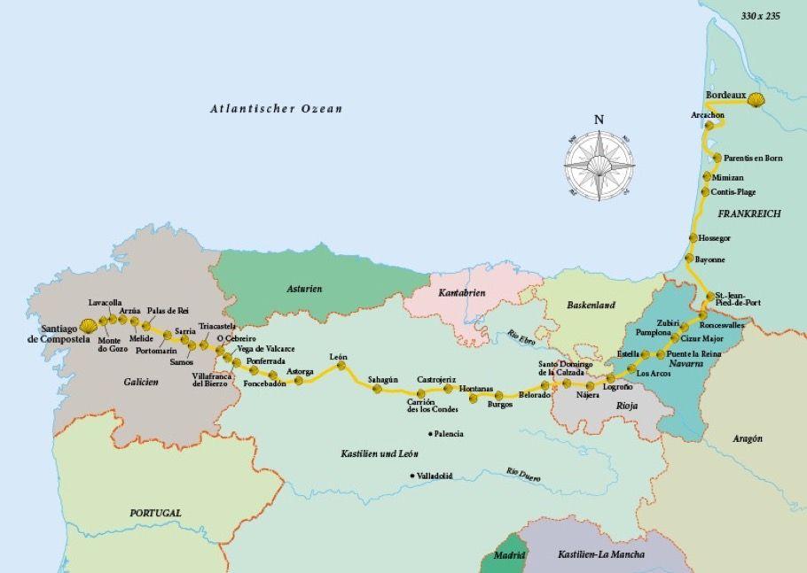 Beispielinhalt (Bild) Mein Schweinehund auf dem Jakobsweg