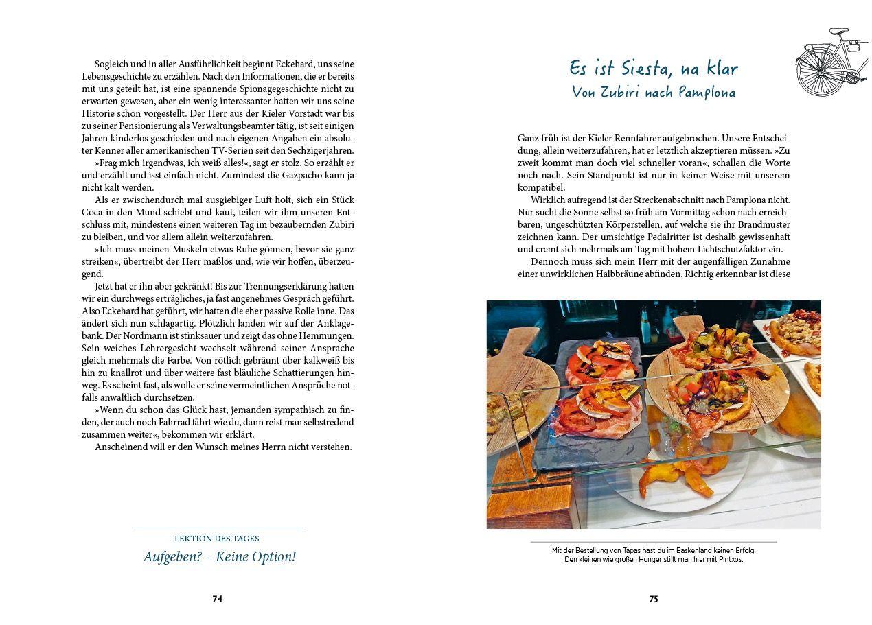 Beispielinhalt (Bild) Mein Schweinehund auf dem Jakobsweg