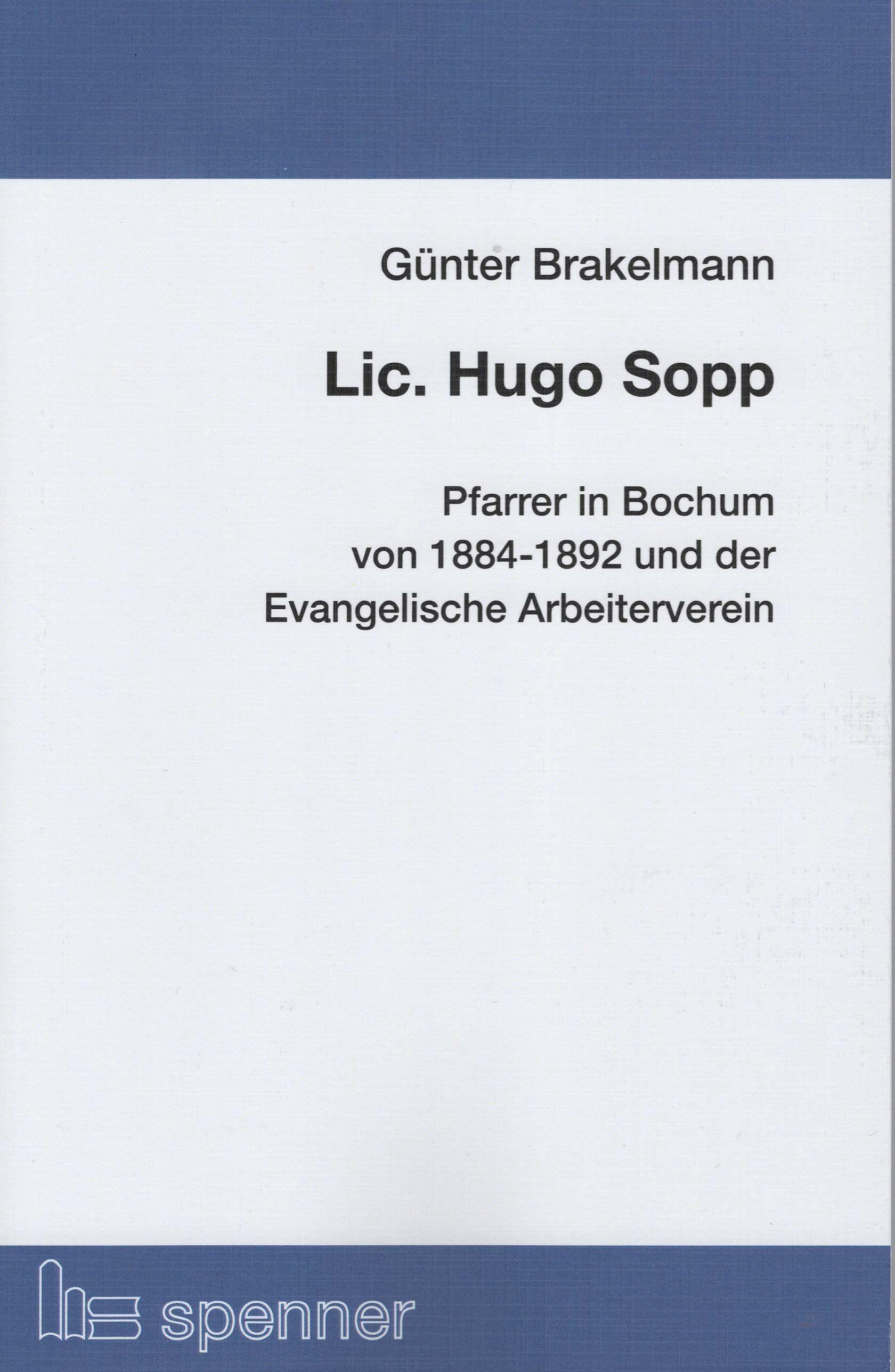 Vorderes Coverbild Lic. Hugo Sopp.