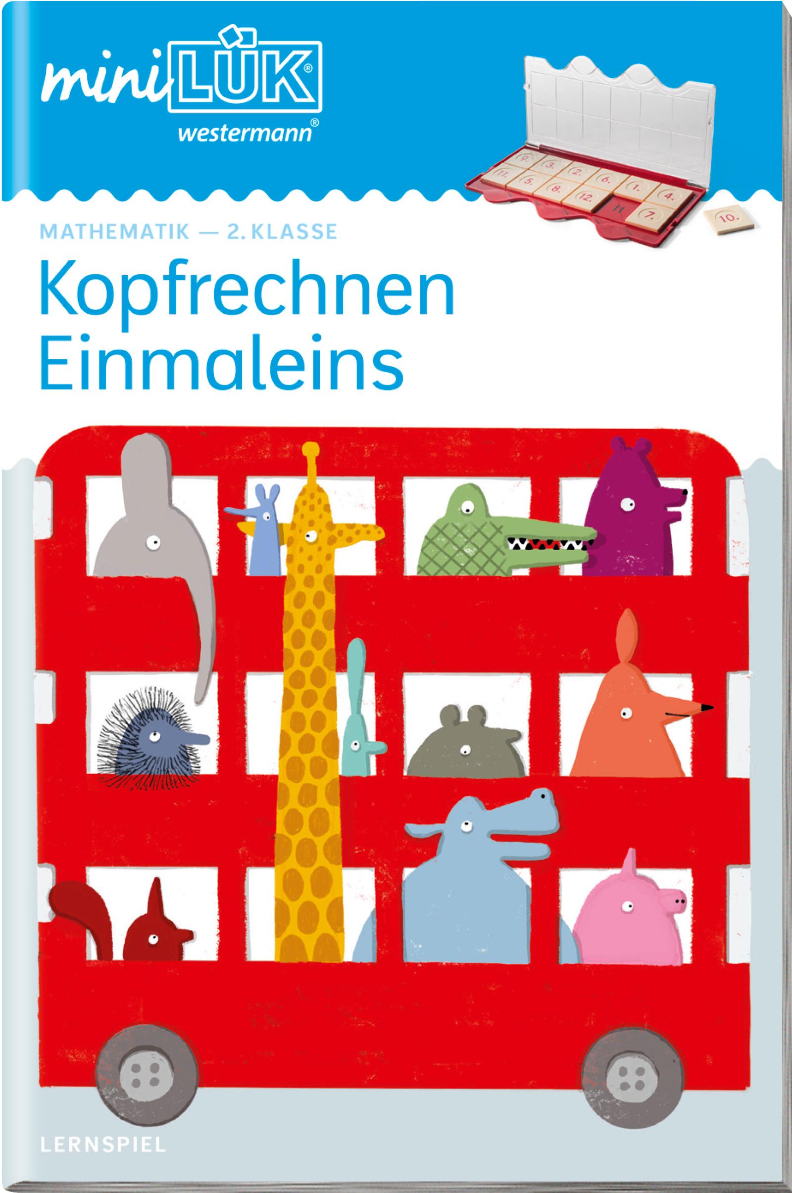 Vorderes Coverbild miniLÜK. Mathe. Kopfrechnen Einmaleins. 2. Klasse