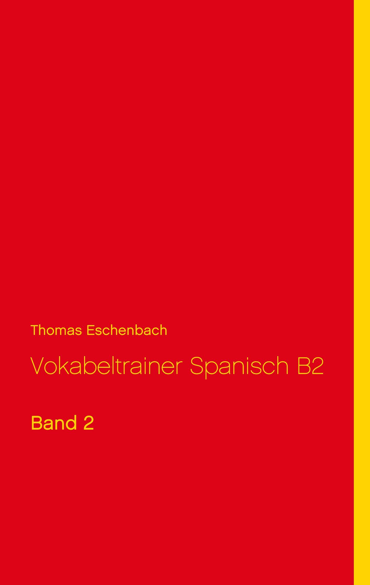 Vorderes Coverbild Vokabeltrainer Spanisch B2