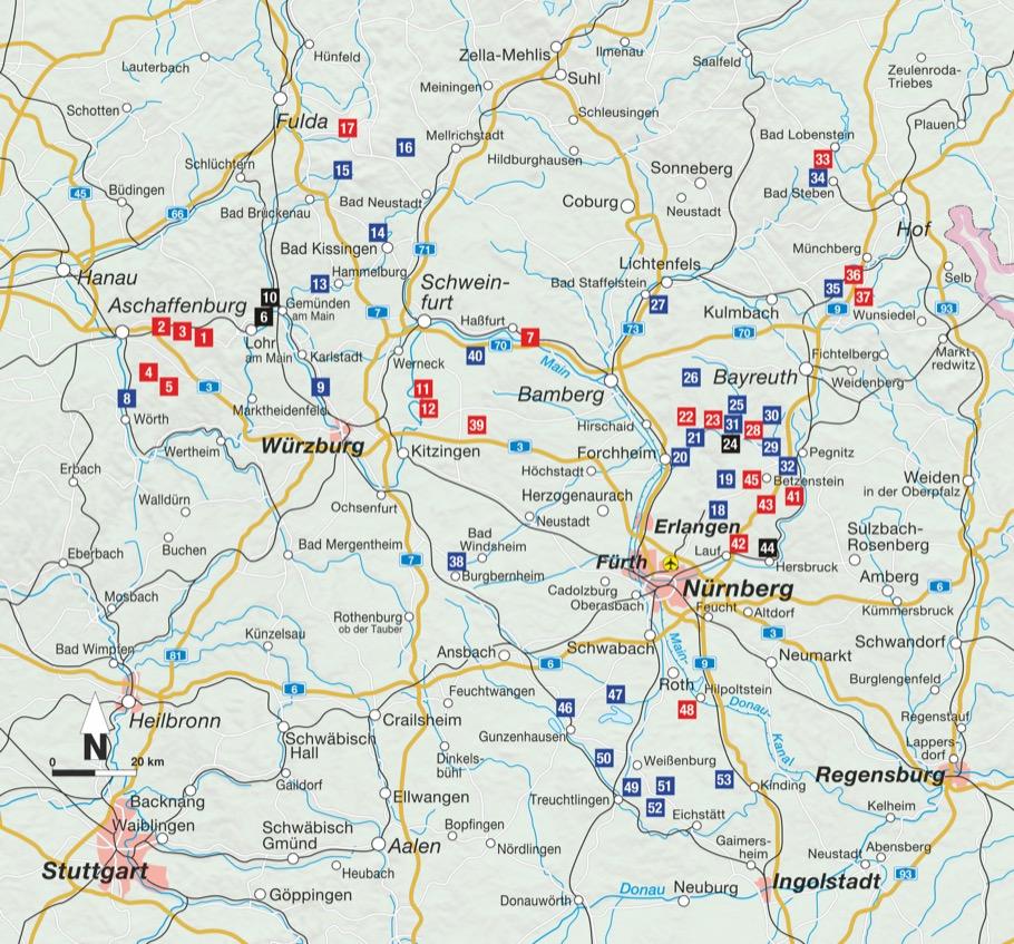 Beispielinhalt (Bild) Das Wanderbuch Franken
