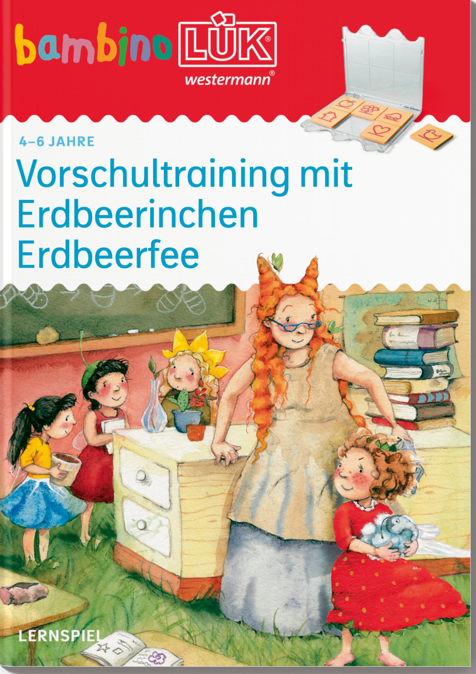 Vorderes Coverbild bambinoLÜK. Vorschultraining mit Erdbeerinchen Erdbeerfee. 4/5/6 Jahre