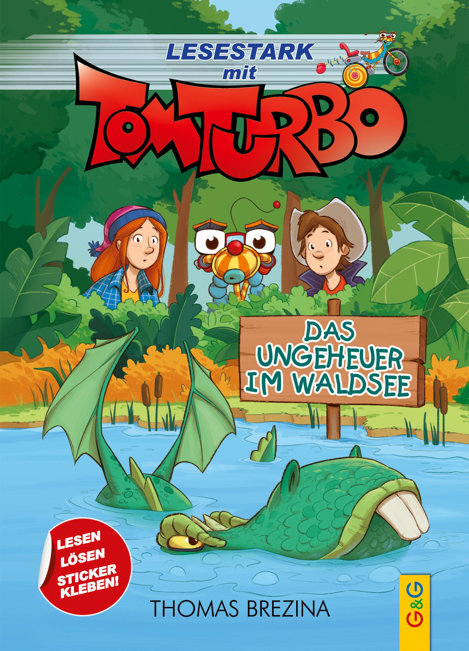 Vorderes Coverbild Tom Turbo - Lesestark - Das Ungeheuer im Waldsee
