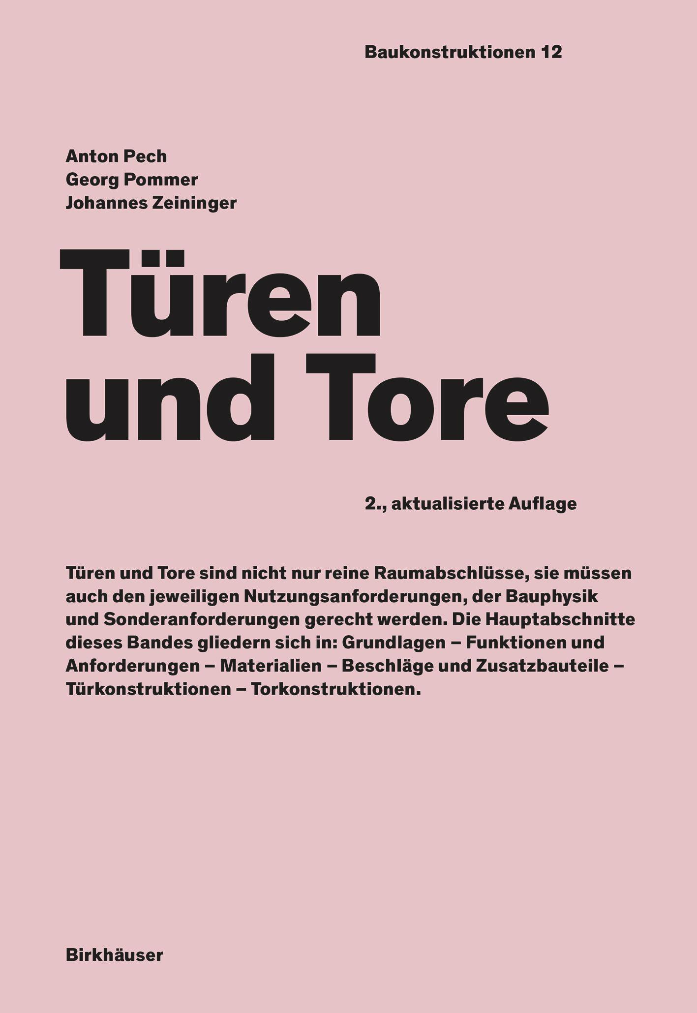 Vorderes Coverbild Türen und Tore