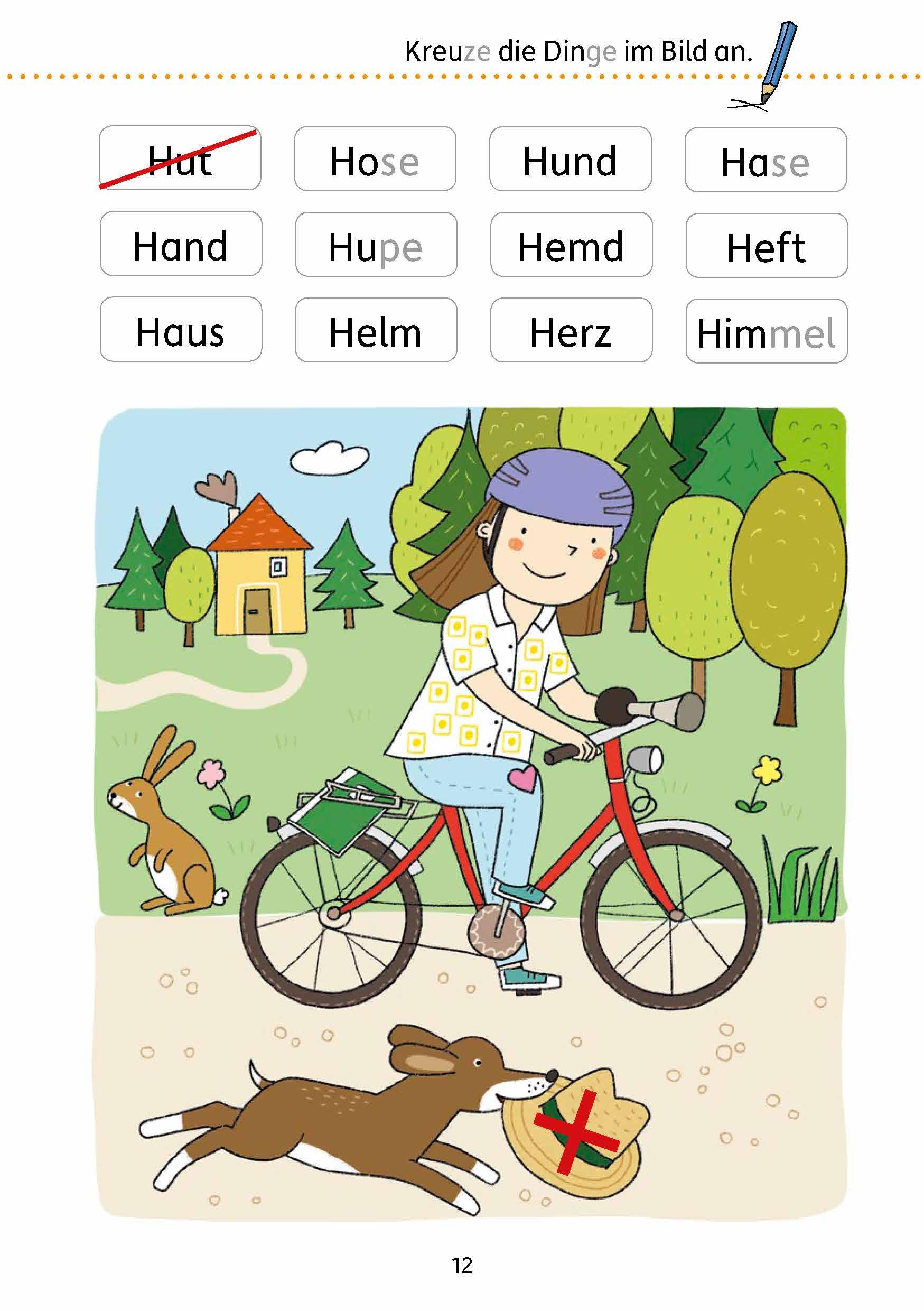 Beispielinhalt (Bild) Mein Übungsheft Lesen 1. Klasse - Vom Wort zum Satz