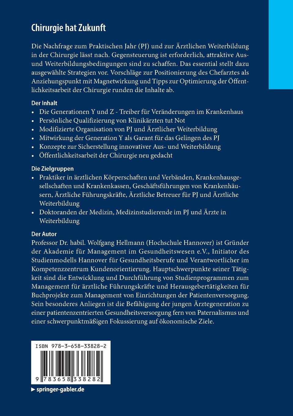 Rückseitencover Chirurgie hat Zukunft