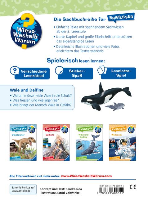 Beispielinhalt (Bild) Wieso? Weshalb? Warum? Erstleser: Wale und Delfine (Band 3)