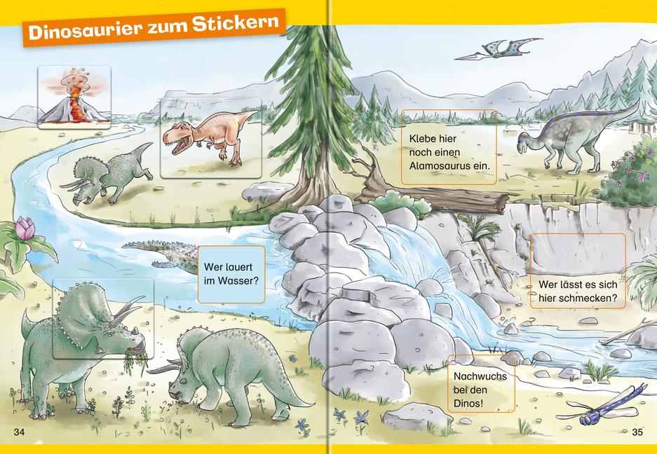 Beispielinhalt (Bild) Wieso? Weshalb? Warum? Erstleser: Dinosaurier (Band 1)