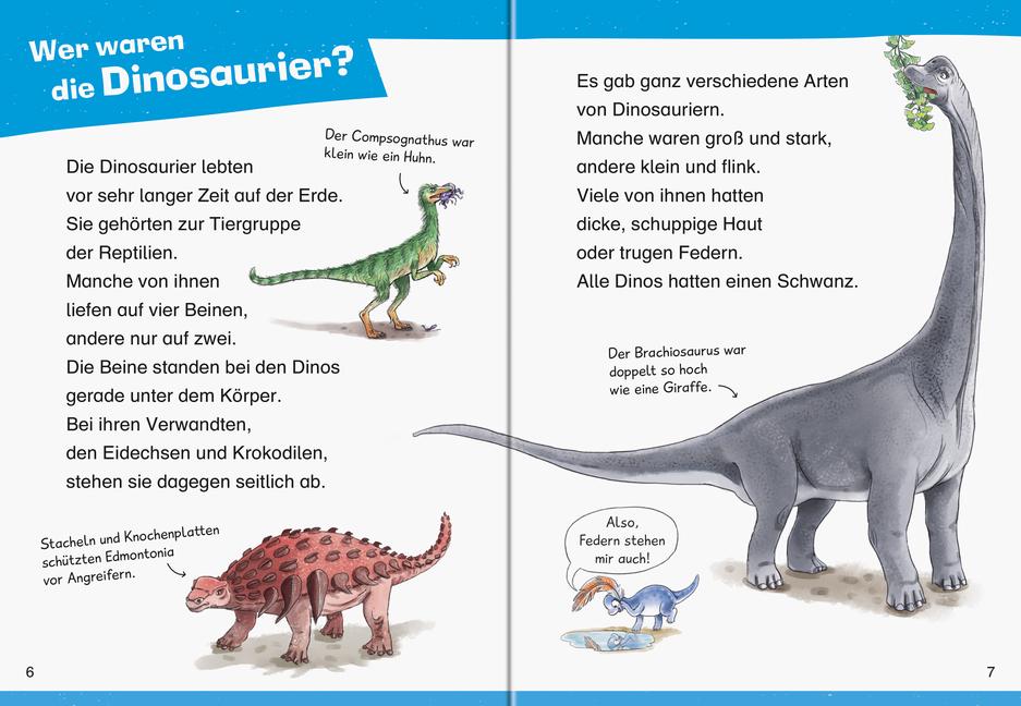 Beispielinhalt (Bild) Wieso? Weshalb? Warum? Erstleser: Dinosaurier (Band 1)