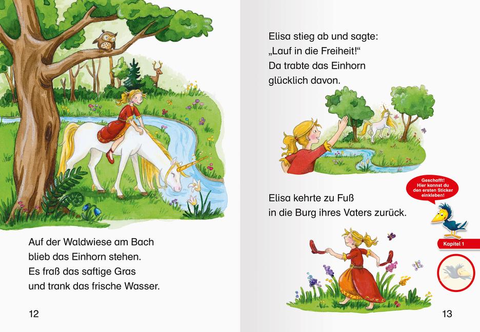 Beispielinhalt (Bild) Einhorngeschichten - Leserabe ab 1. Klasse - Erstlesebuch für Kinder ab 6 Jahren