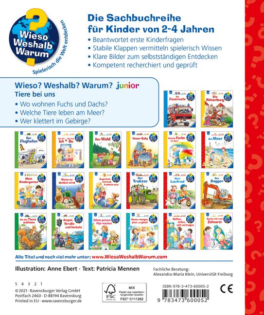 Beispielinhalt (Bild) Wieso? Weshalb? Warum? junior, Band 33: Tiere bei uns