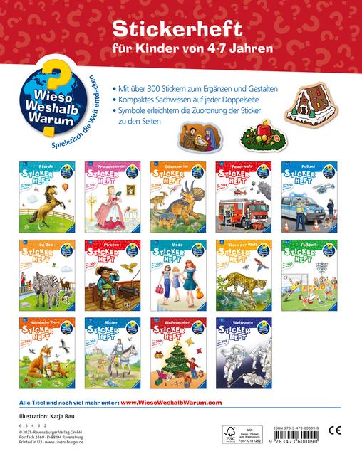 Beispielinhalt (Bild) Wieso? Weshalb? Warum? Stickerheft: Weihnachten