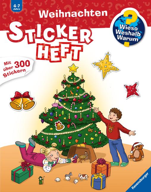 Vorderes Coverbild Wieso? Weshalb? Warum? Stickerheft: Weihnachten