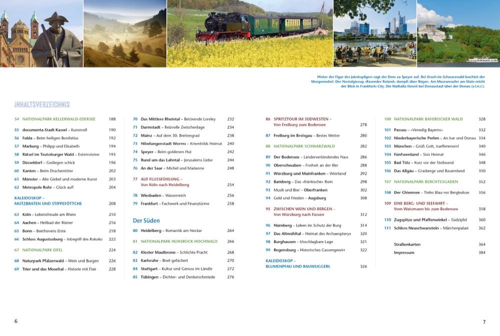 Beispielinhalt (Bild) Das Reisebuch Deutschland