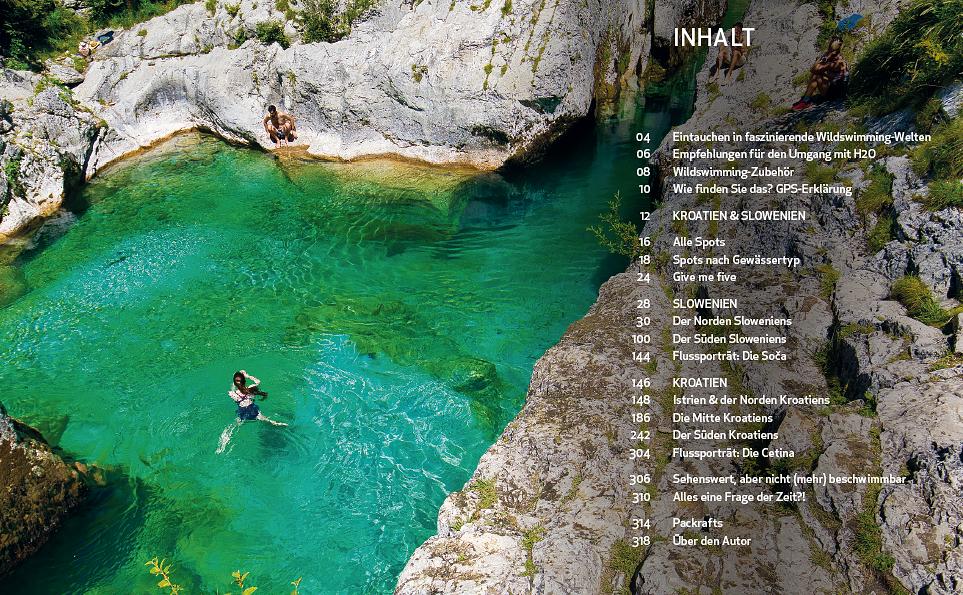 Beispielinhalt (Bild) Wild Swimming Kroatien und Slowenien