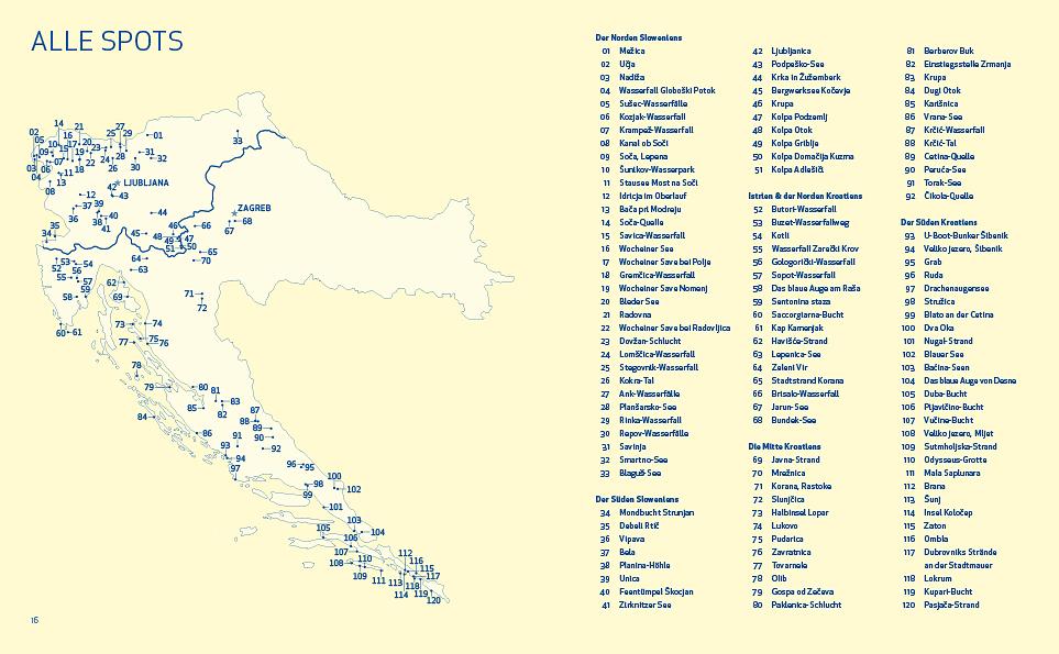 Beispielinhalt (Bild) Wild Swimming Kroatien und Slowenien