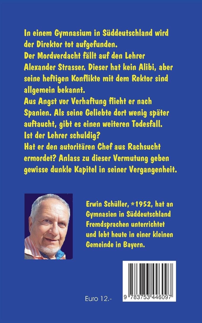 Rückseitencover Mord am Schiller-Gymnasium
