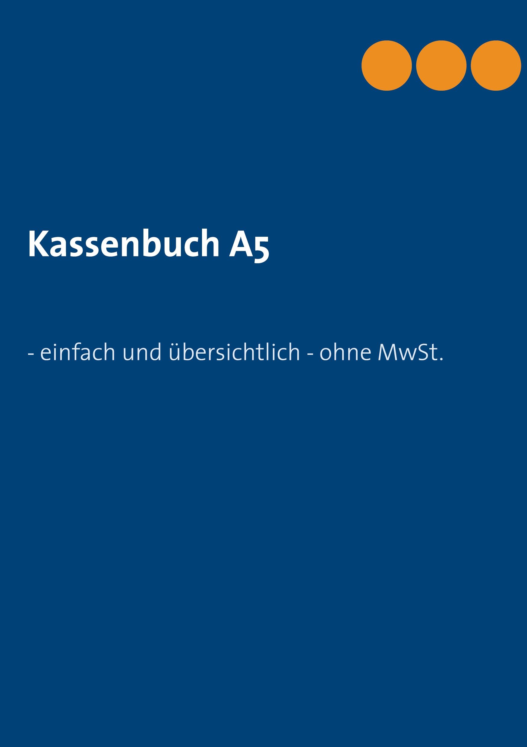Vorderes Coverbild Kassenbuch A5