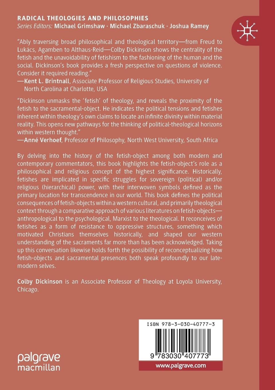 Rückseitencover The Fetish of Theology