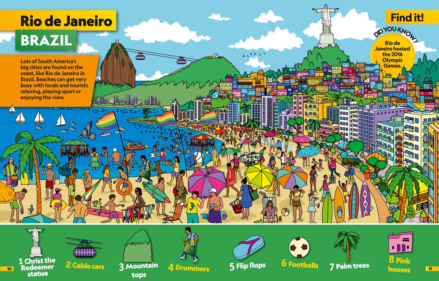 Beispielinhalt (Bild) Around the World Find it! Explore it!