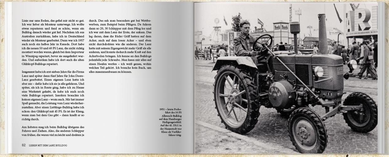 Beispielinhalt (Bild) Leben mit dem Lanz Bulldog