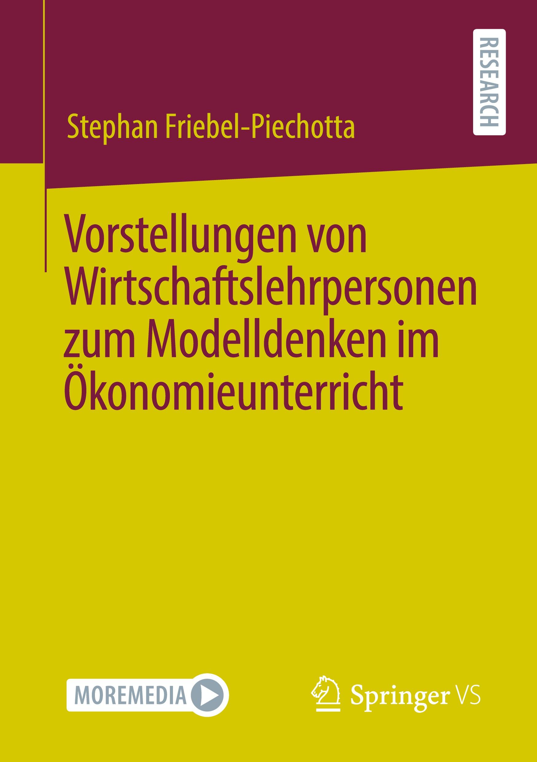 Vorderes Coverbild Vorstellungen von Wirtschaftslehrpersonen zum Modelldenken im Ökonomieunterricht