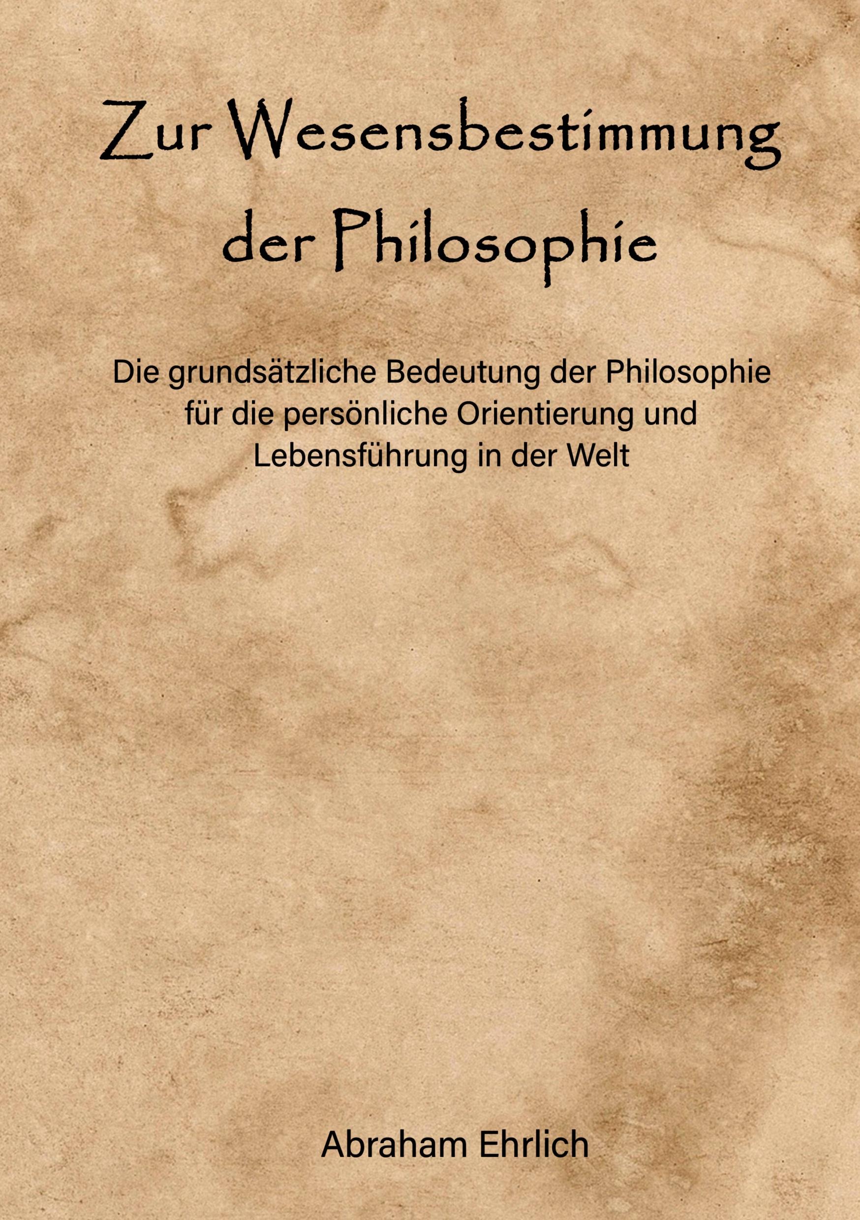 Vorderes Coverbild Zur Wesensbestimmung der Philosophie