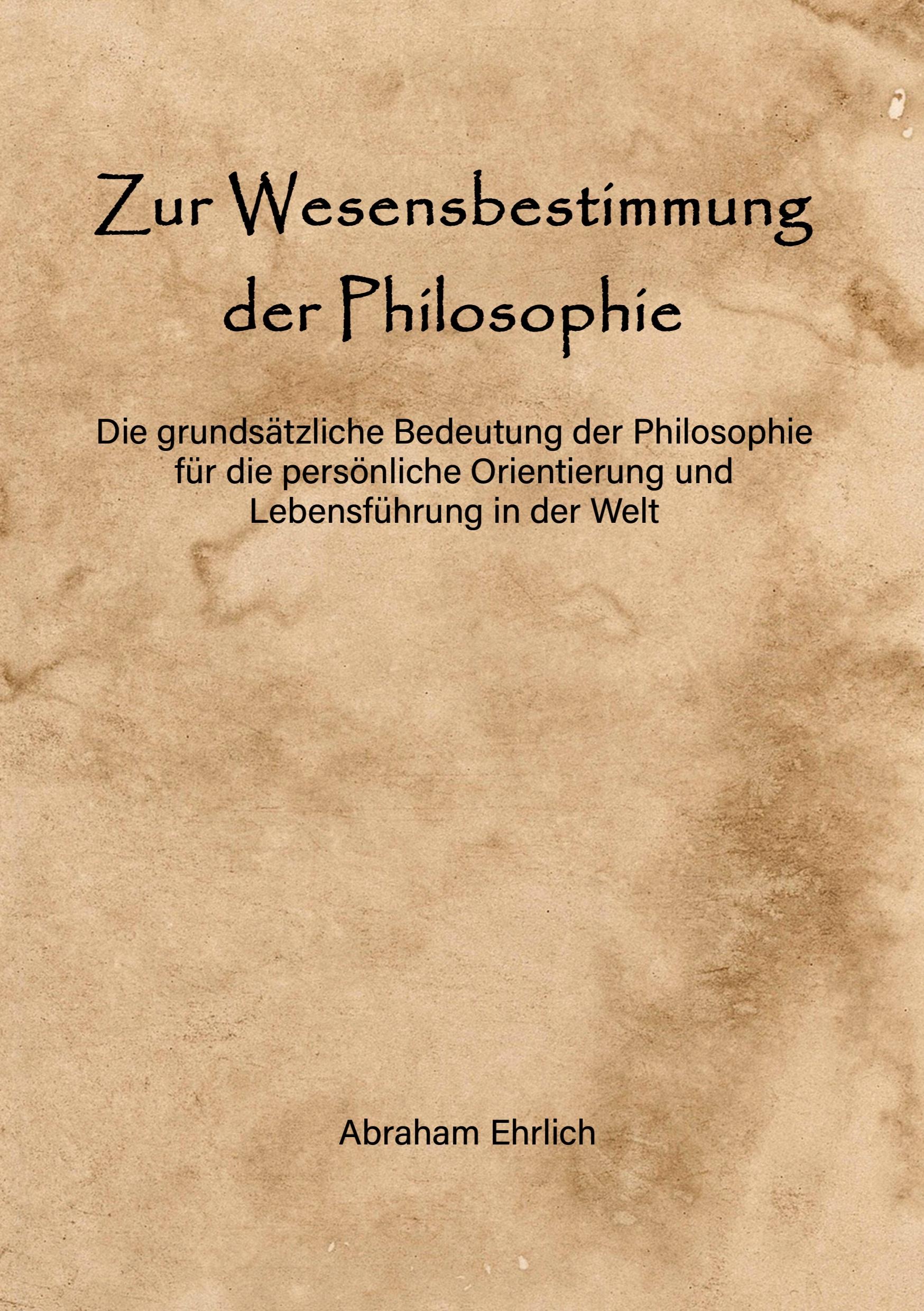 Vorderes Coverbild Zur Wesensbestimmung der Philosophie