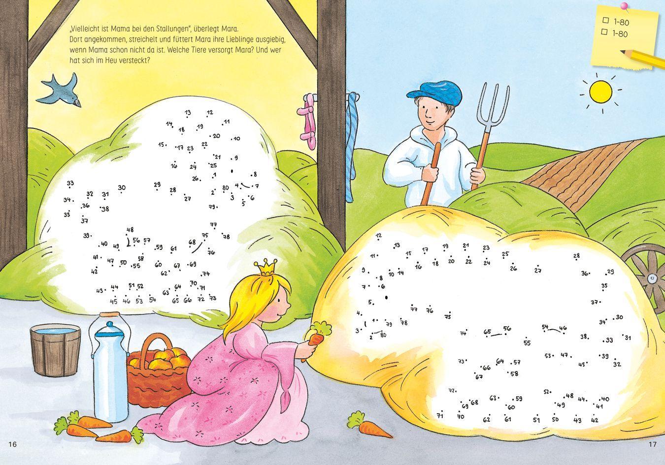 Beispielinhalt (Bild) Von Punkt zu Punkt. Prinzessin
