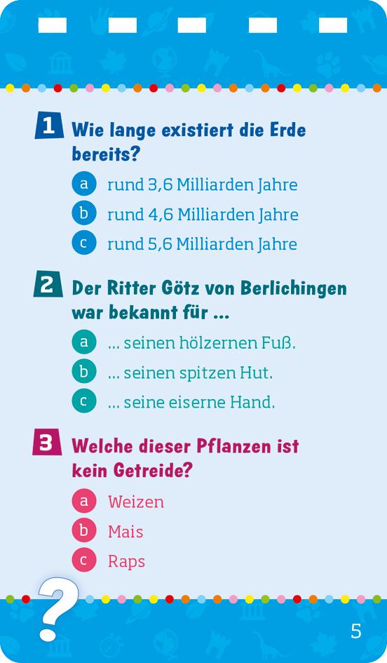 Beispielinhalt (Bild) WAS IST WAS Das Besserwisser-Quiz