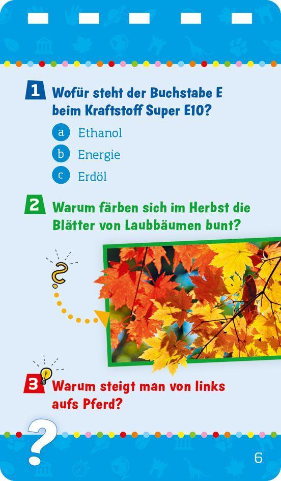 Beispielinhalt (Bild) WAS IST WAS Das Besserwisser-Quiz