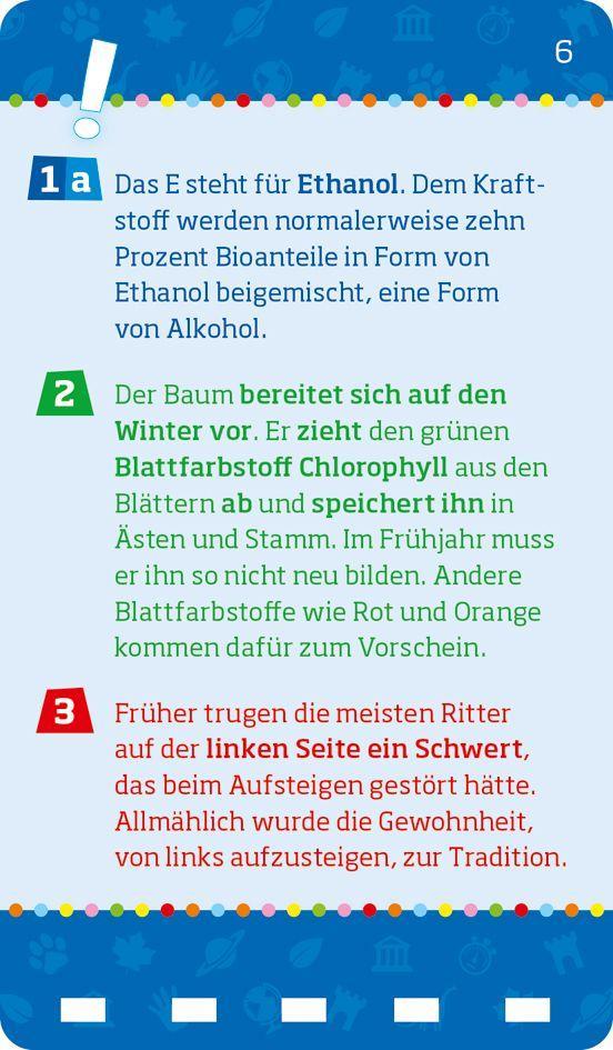 Beispielinhalt (Bild) WAS IST WAS Das Besserwisser-Quiz