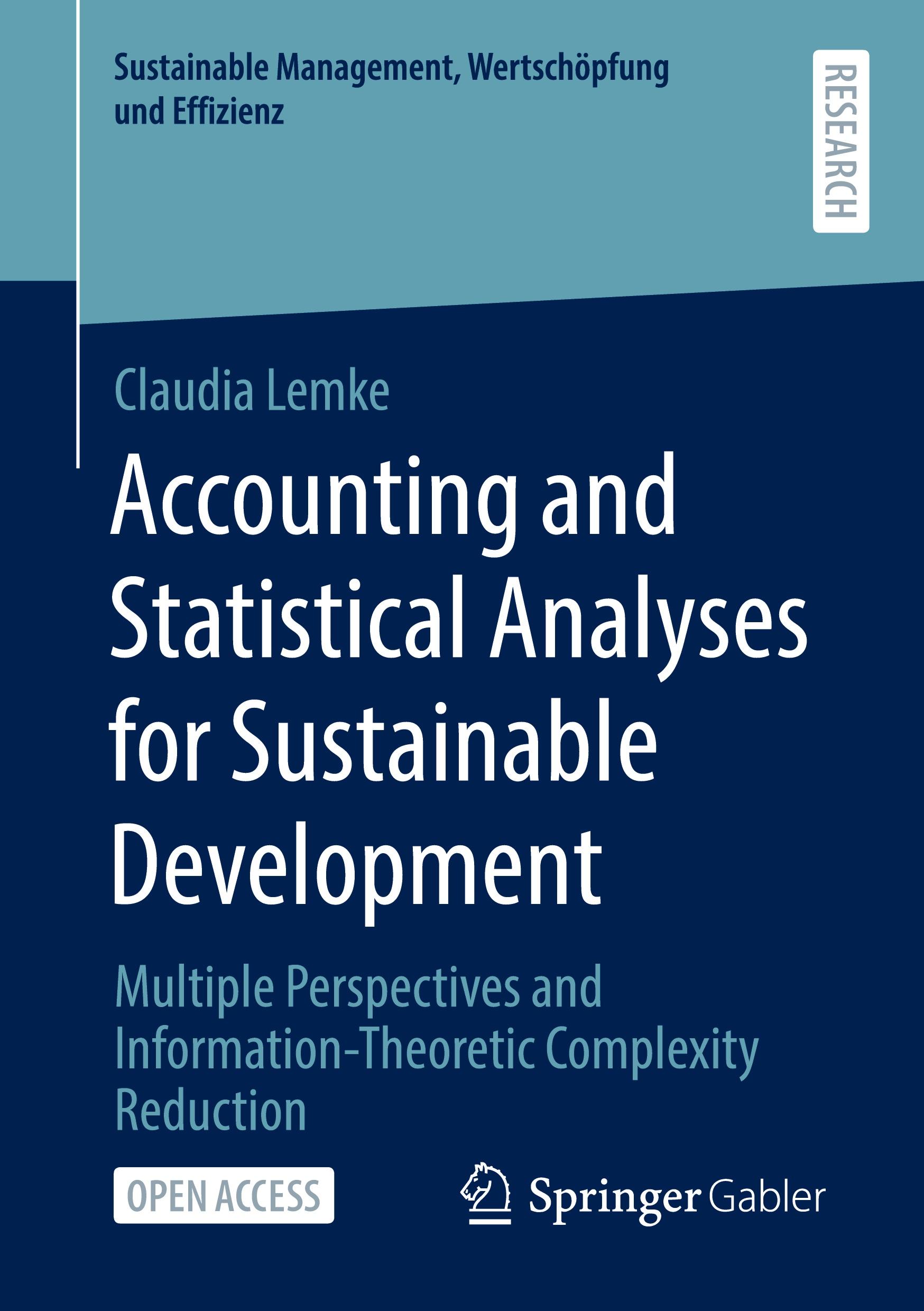 Vorderes Coverbild Accounting and Statistical Analyses for Sustainable Development