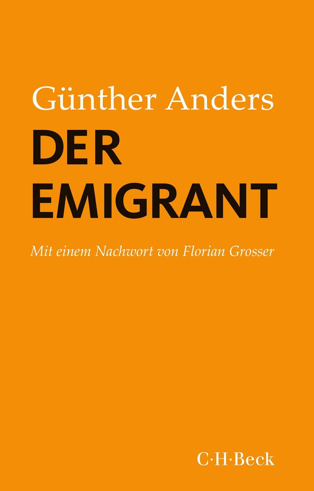 Vorderes Coverbild Der Emigrant