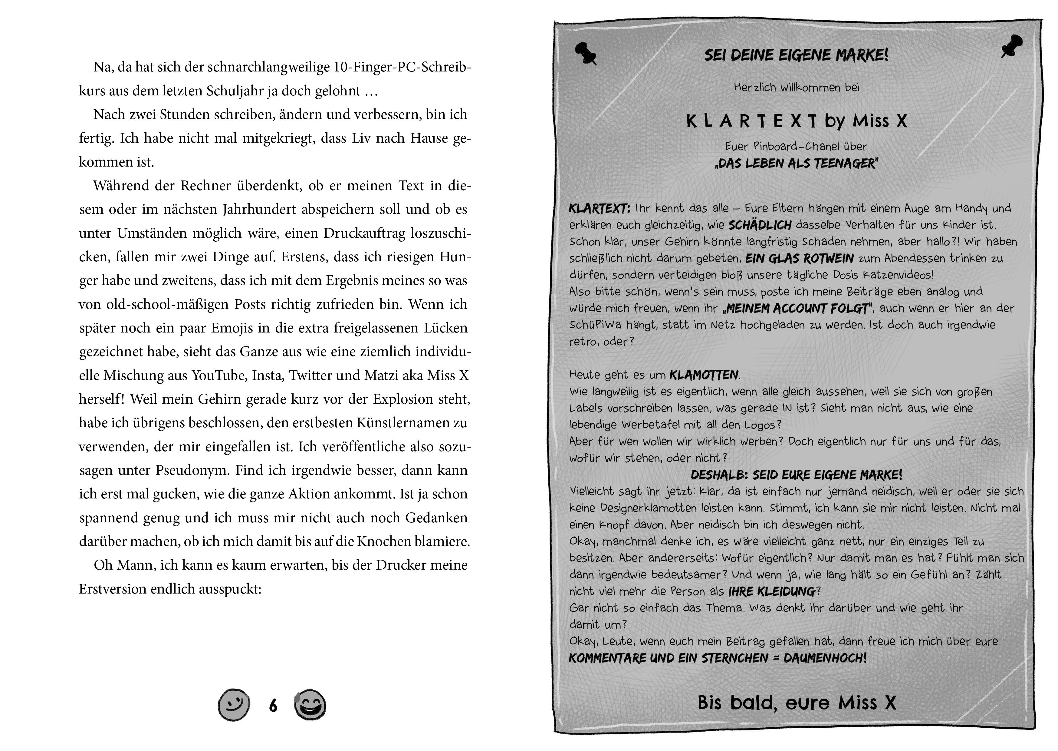 Beispielinhalt (Bild) Wer ist Miss X?