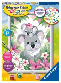Vorderes Coverbild Ravensburger Malen nach Zahlen 28984 - Süße Koalas - Kinder ab 9 Jahren