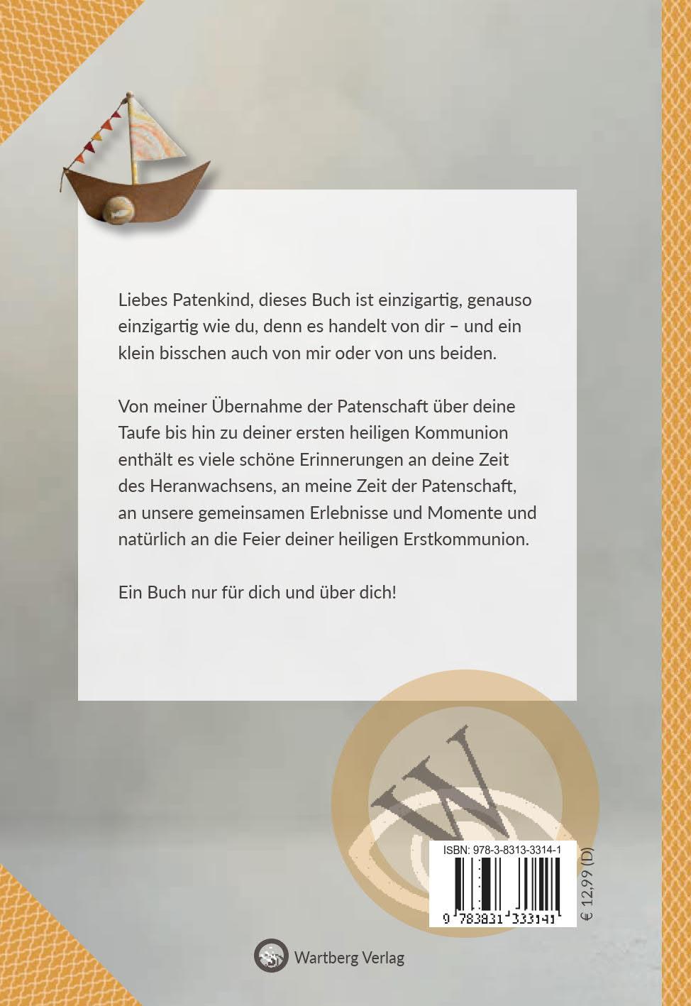 Rückseitencover Meinem Patenkind zur Erstkommunion