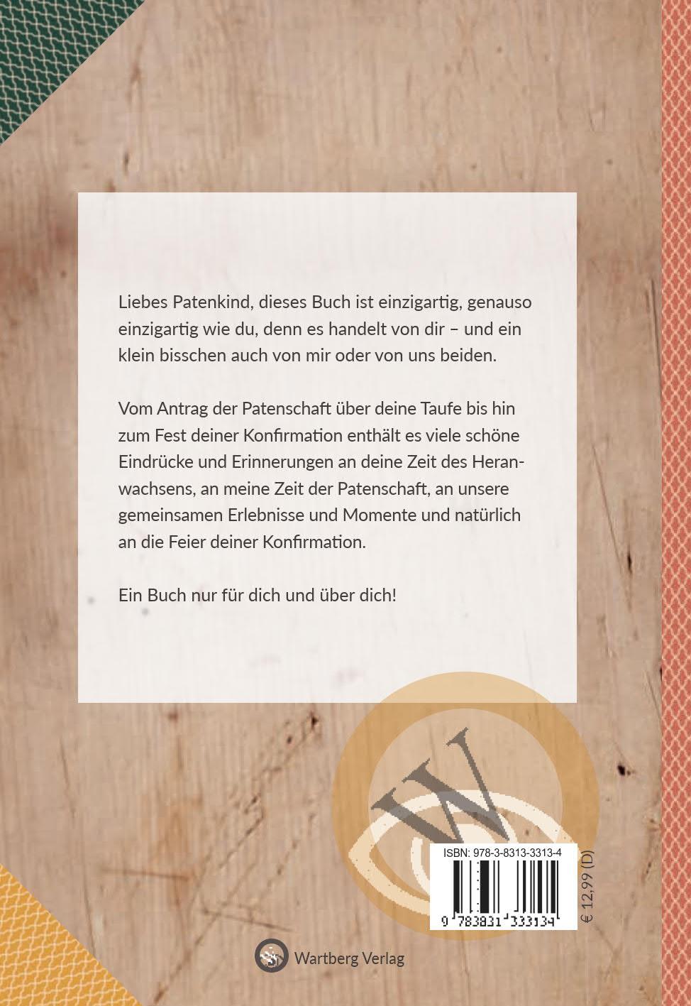 Rückseitencover Meinem Patenkind zur Konfirmation