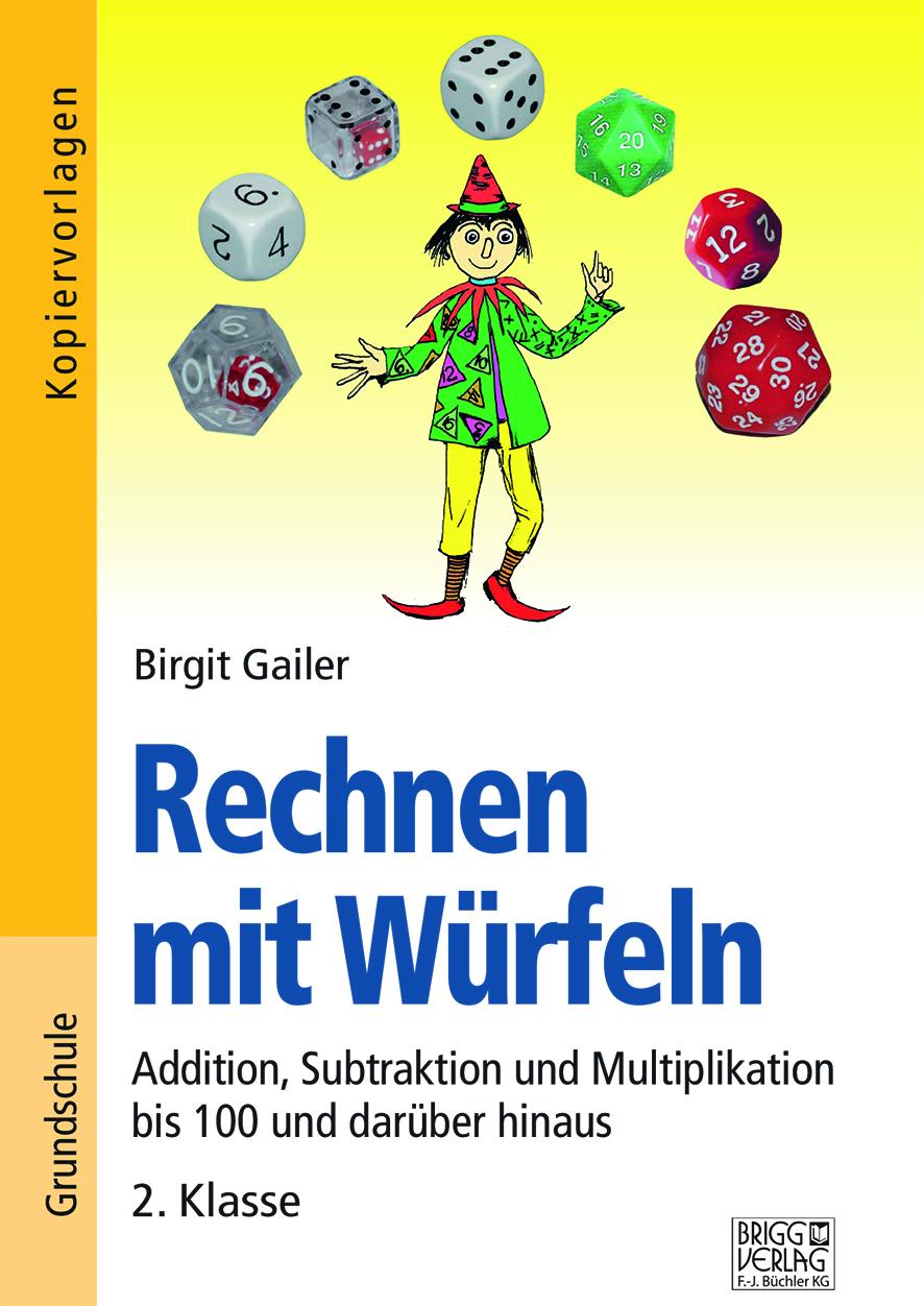 Vorderes Coverbild Rechnen mit Würfeln 2. Klasse
